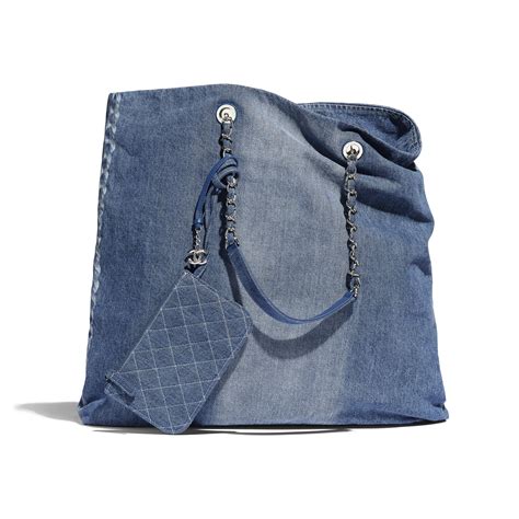 boekje chanel|Chanel denim shopping bags.